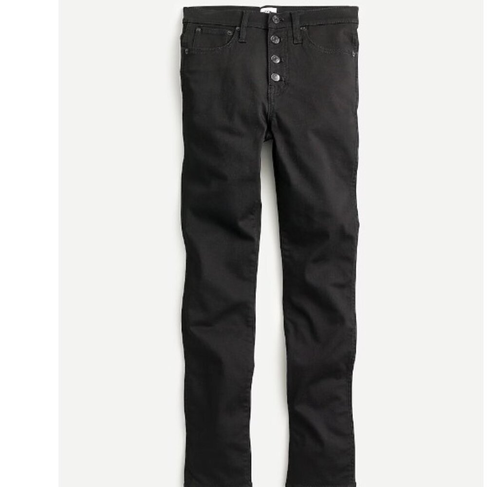 J. Crew 9” vintage‎ straight Black Skinny Jeans Stretch Denim 26